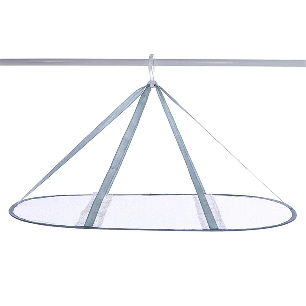 61x76CM Super Large Polyester + Stainless Steel Hanging Mesh Dryer Single-Layer Drying Rack Drying Net Pouch - 1