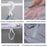61x76CM Polyester + Stainless Steel 3-Layer Hanging Mesh Dryer Drying Rack Large Drying Net for Underwear - 3