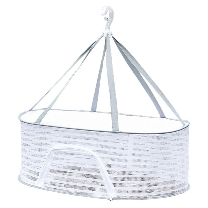 40x60CM Foldable Single-Layer Hanging Mesh Dryer Sweater Drying Rack Drying Net for Underwear, Toy, Herb - 1