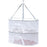 40x60CM Drying Rack 2 Layers Polyester + Steel Wire Hanging Net Food Dry Net Sweater Drying Rack - 1