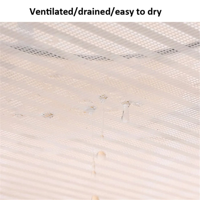 40x60CM Drying Rack 2 Layers Polyester + Steel Wire Hanging Net Food Dry Net Sweater Drying Rack - 5