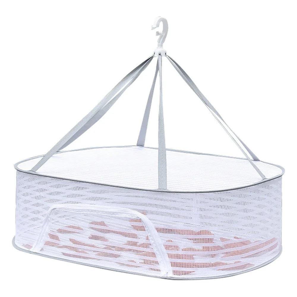 50x70CM Single-Layer Hanging Dryer Sweater Drying Rack Drying Mesh Net for Underwear, Toy, Herb - 1