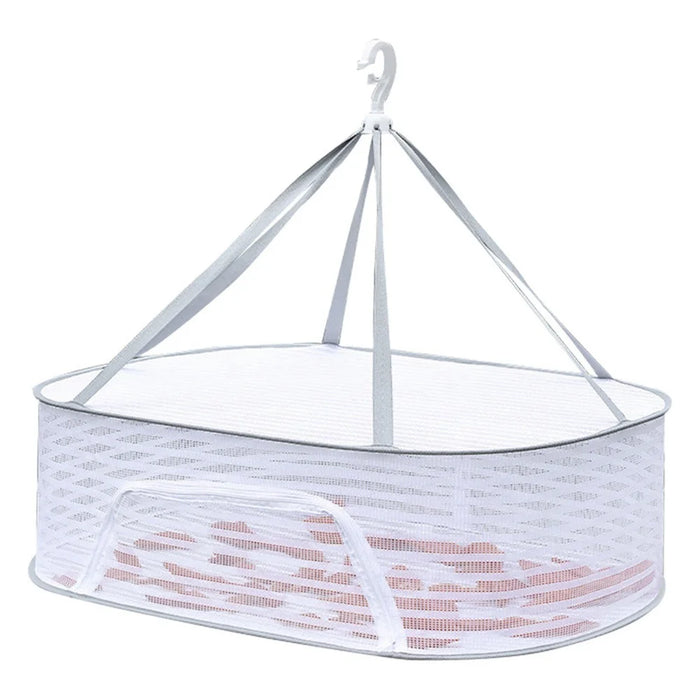 50x70CM Single-Layer Hanging Dryer Sweater Drying Rack Drying Mesh Net for Underwear, Toy, Herb - 1