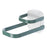 Dual Layer Foldable Storage Shelf for Clothes Hanger Wall-Mounted Clothes Hanger Holder Organizer  - Green - 1