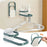 Dual Layer Foldable Storage Shelf for Clothes Hanger Wall-Mounted Clothes Hanger Holder Organizer  - Green - 2