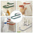Dual Layer Foldable Storage Shelf for Clothes Hanger Wall-Mounted Clothes Hanger Holder Organizer  - Green - 4