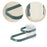 Dual Layer Foldable Storage Shelf for Clothes Hanger Wall-Mounted Clothes Hanger Holder Organizer  - Green - 6