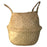 Handwoven Storage Bin Straw Woven Basket Flowerpot Plant Foldable Organizer, Size: L - Yellow - 1