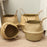 Home Decoration Straw Woven Basket Flowerpot Plant Handwoven Storage Bin Organizer Bag, Size: S - Yellow - 4