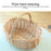 Wicker Picnic Basket with Handle Willow Hand Woven Easter Basket Toy Storage, Size: L - Red Grid - 5