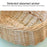 Willow Hamper Portable Outdoor Picnic Basket Woven Basket Egg Container, Size: S - Red Grid - 7