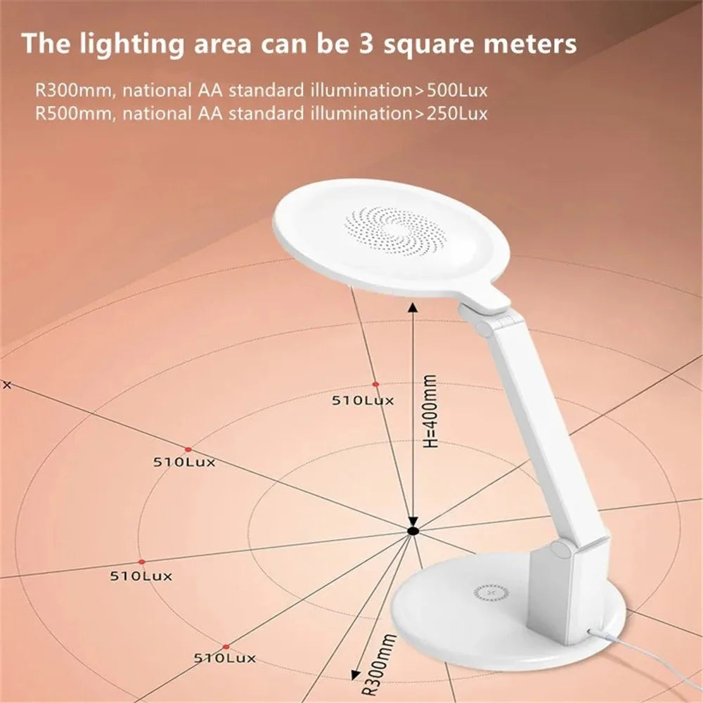 TB-20SPLI LED Eye Care Desk Lamp Battery Operated Night Light with Wireless Charging - 2