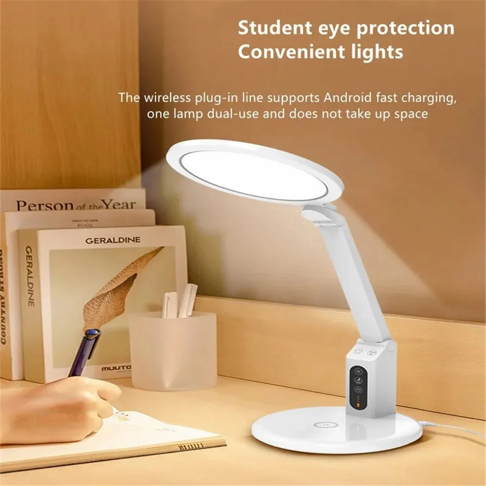 TB-20SPLI LED Eye Care Desk Lamp Battery Operated Night Light with Wireless Charging - 3