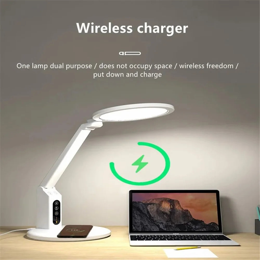 TB-20SPLI LED Eye Care Desk Lamp Battery Operated Night Light with Wireless Charging - 4