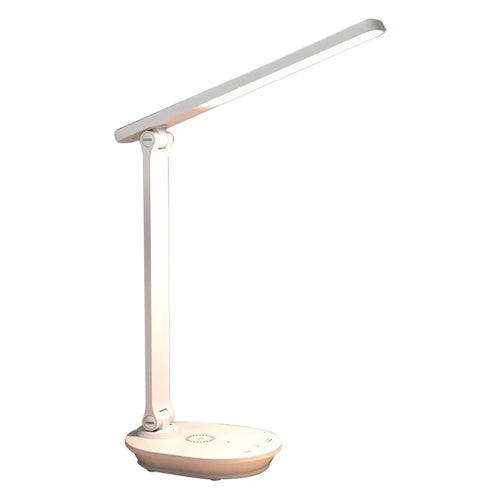 TB-88SWK Dimmable Touch LED Desk Lamp with Wireless Phone Charger, USB Powered Study Light - White - 1