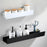 5304 30cm Bathroom Kitchen Storage Shelf Aluminum Wall Mounted Storage Rack - Black - 2