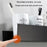 5304 30cm Bathroom Kitchen Storage Shelf Aluminum Wall Mounted Storage Rack - Black - 3