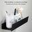 5304 30cm Bathroom Kitchen Storage Shelf Aluminum Wall Mounted Storage Rack - Black - 4