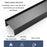 5304 30cm Bathroom Kitchen Storage Shelf Aluminum Wall Mounted Storage Rack - Black - 5