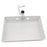 No Drill Hanging Desk Storage Organizer Hidden Under Desktop Basket (Rotation Style) - White - 1