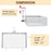 No Drill Hanging Desk Storage Organizer Hidden Under Desktop Basket (Rotation Style) - White - 2