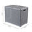 Size XL Partition Compartment Laundry Basket Foldable PP Clothes Hamper Box with Lid - Grey - 2