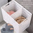 Size XL Partition Compartment Laundry Basket Foldable PP Clothes Hamper Box with Lid - Grey - 4
