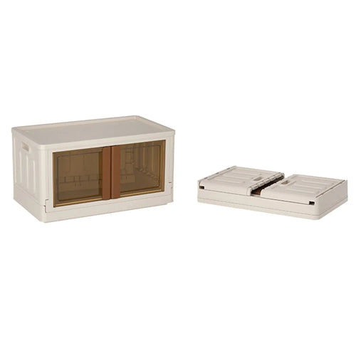 ZY-HE021 72L PP+HIPS Folding Storage Box Home Book Toy Clothes Organizer - 1