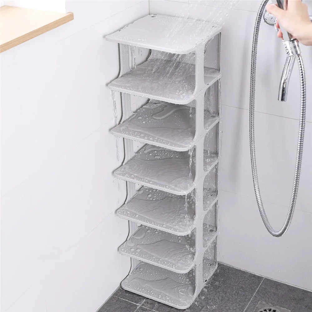 ZY-GA070 6PCS Home Entrance Passage Shoe Organizer PP Shoe Storage Box (7 Layers) - 4