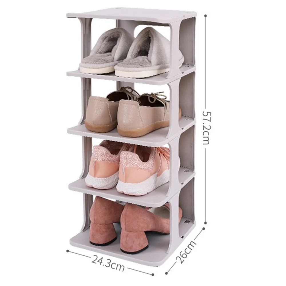 ZY-GA070 6PCS Home Entrance Passage Shoe Organizer PP Shoe Storage Box (7 Layers) - 5