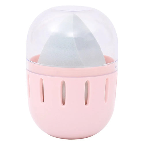 HZ007-1P Makeup Egg ABS Storage Box Portable Breathable Sponge Makeup Egg Box with Clear Lid - 1