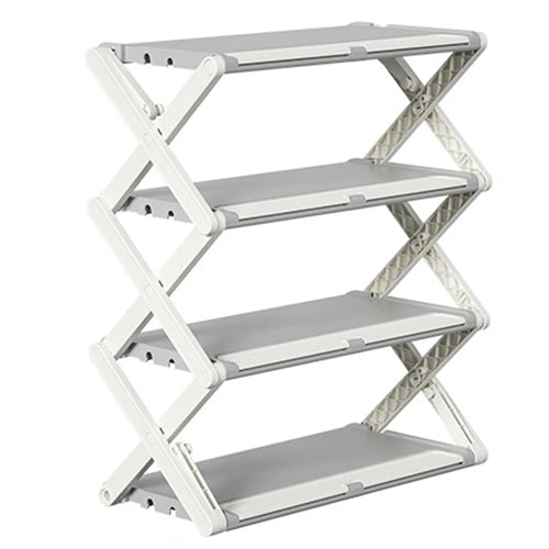 ZY-DF024 Foldable 4 Layer Shoe Rack Space Saving Home Dormitory Shoes Holder - 1