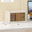 ZY-HE075 Foldable Transparent Plastic Storage Box (No Installation Required) - Brown - 4