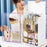 ZY-HZ011 Desktop Cosmetics Storage Box Clear Door Dustproof Makeup Products Organizer - 2