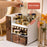 ZY-HZ010 Desk Multi-Layer Cosmetics Storage Box Dustproof Skincare Product Organizer - Transparent Orange - 3
