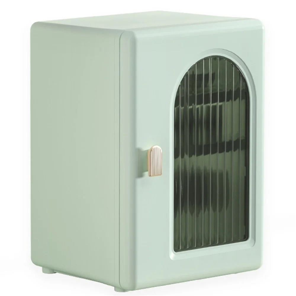 ZY-HE079 3-Layer Water Bottle Storage Cabinet PP+HIPS+ABS Organizer Kitchen Drawer - Green - 1