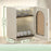 ZY-HE079 2-Layer PP+HIPS+ABS Organizer Kitchen Cabinet Baby Bottle Storage Box - Beige - 5