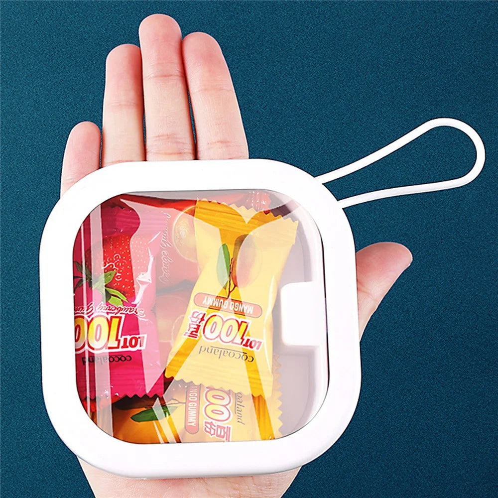 ZY-HZ004 Pocket Size Multi-function Storage Box Organizer with Carry Strap - White - 4