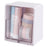 ZY-HZ006 Clear Design ABS Dust-proof Cotton Swab Beauty Sponge Storage Box - White - 1
