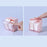ZY-HZ006 Clear Design ABS Dust-proof Cotton Swab Beauty Sponge Storage Box - White - 5