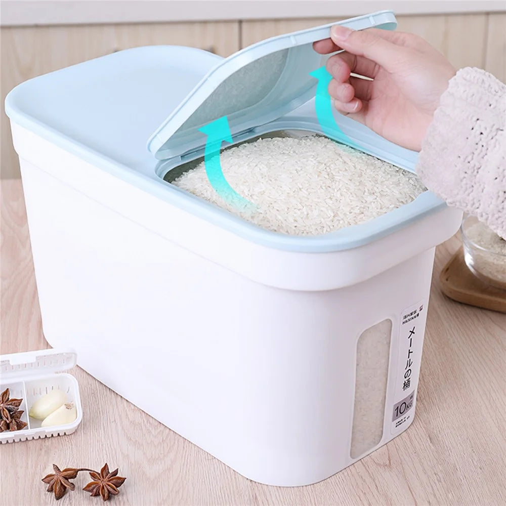 ZY-KA028 11.8L Flour Rice Storage Bucket Moisture-proof PP Rice Container (BPA-Free, without FDA Certification) - 6