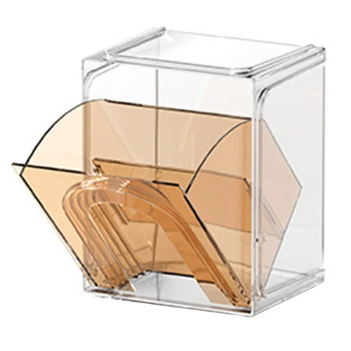 ZY-HZ013 Kitchen Pantry PS Plastic Storage Rack Transparent Detachable Organizer Storage Box - Pink - 1
