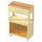 ZY-HE080 Living Room Home Mobile Snack Trolley PS+HIPS Multi-layer Storage Rack - Light Yellow - 1