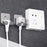 Stainless Steel Hook Wall Mounted Rack Adhesive Wall Plug Holder Hanger Rack 52x45x17MM - 3
