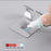 Stainless Steel Hook Wall Mounted Rack Adhesive Wall Plug Holder Hanger Rack 52x45x17MM - 6