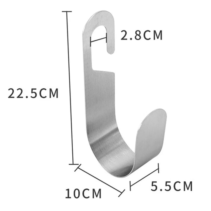 Garden Hose Hanger 304 Stainless Steel Wall Mounted Storage Rack Hook for Pipes - 6