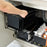 Carbon Steel Organizer Shelf with Wheels Kitchen Under Sink Storage Rack (No Lid) - Black - 7