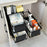 Kitchen Under Sink Organizer Shelf Carbon Steel Sliding Storage Rack with Lid - White - 6