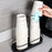 Paper Cup Holder Double Slot Countertop Disposable Cup Organizer Storage Rack - Black - 4