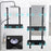 Carbon Steel Bathroom Door Hanging Basket Drill Free Organizer Shelf, Style B / Single Layer - 6